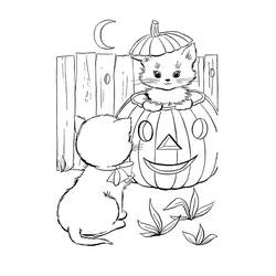 Coloring page: Kitten (Animals) #18215 - Free Printable Coloring Pages