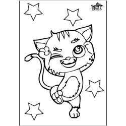 Coloring page: Kitten (Animals) #18216 - Free Printable Coloring Pages