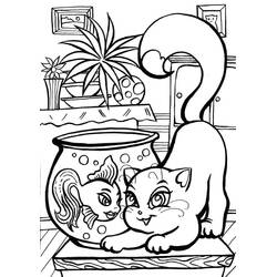 Kitten (Animals) coloring page #215372 to print and color