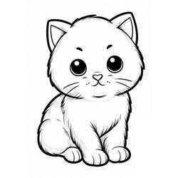Kitten (Animals) coloring page #215387 to print and color