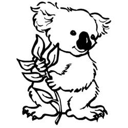 Coloring page: Koala (Animals) #9303 - Free Printable Coloring Pages