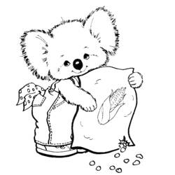 Coloring page: Koala (Animals) #9308 - Free Printable Coloring Pages