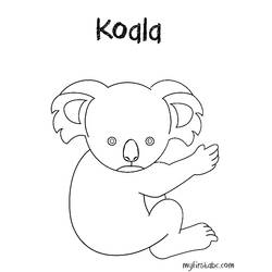 Coloring page: Koala (Animals) #9333 - Free Printable Coloring Pages