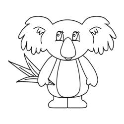 Coloring page: Koala (Animals) #9349 - Free Printable Coloring Pages