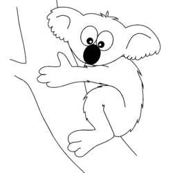 Coloring page: Koala (Animals) #9358 - Free Printable Coloring Pages