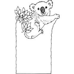 Coloring page: Koala (Animals) #9366 - Free Printable Coloring Pages