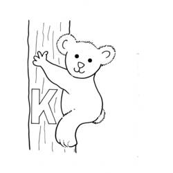 Coloring page: Koala (Animals) #9417 - Free Printable Coloring Pages