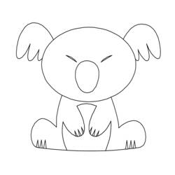 Coloring page: Koala (Animals) #9423 - Free Printable Coloring Pages