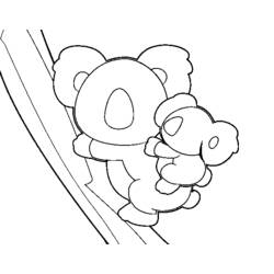 Coloring page: Koala (Animals) #9425 - Free Printable Coloring Pages