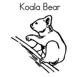 Coloring page: Koala (Animals) #9444 - Free Printable Coloring Pages
