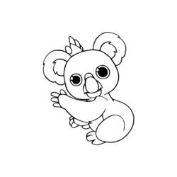 Coloring page: Koala (Animals) #9476 - Printable coloring pages