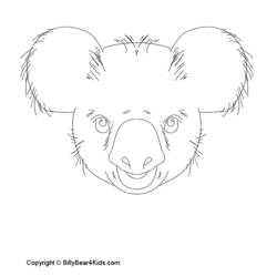 Coloring page: Koala (Animals) #9480 - Free Printable Coloring Pages