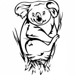 Coloring page: Koala (Animals) #9483 - Free Printable Coloring Pages