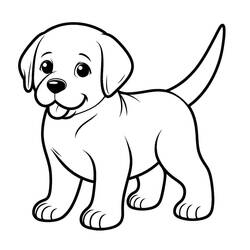 Labrador (Animals) coloring page #220733 to print and color