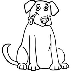 Labrador (Animals) coloring page #220746 to print and color