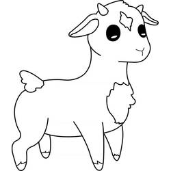Lamb (Animals) coloring page #184259 to print and color