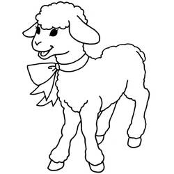 Lamb (Animals) coloring page #184275 to print and color
