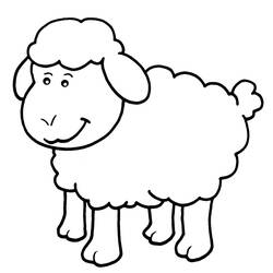 Coloring pages: Lamb - Printable Coloring Pages