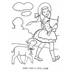 Coloring page: Lamb (Animals) #203 - Printable coloring pages