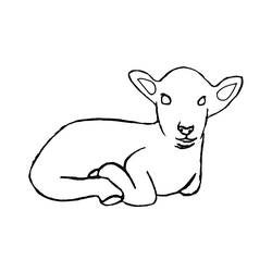 Coloring page: Lamb (Animals) #204 - Printable coloring pages