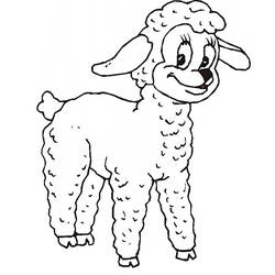 Coloring page: Lamb (Animals) #239 - Free Printable Coloring Pages