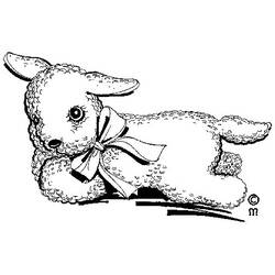 Coloring page: Lamb (Animals) #256 - Free Printable Coloring Pages