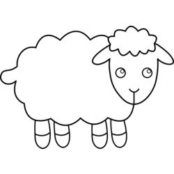 Coloring page: Lamb (Animals) #259 - Printable coloring pages