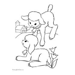 Coloring page: Lamb (Animals) #260 - Free Printable Coloring Pages