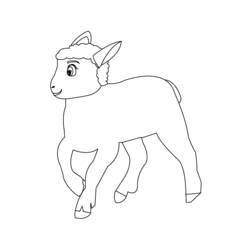 Coloring page: Lamb (Animals) #264 - Free Printable Coloring Pages