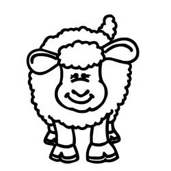 Coloring page: Lamb (Animals) #265 - Free Printable Coloring Pages