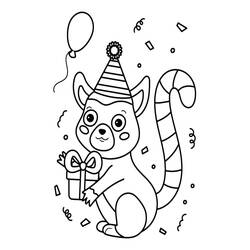 Lemur (Animals) coloring page #219667 to print and color