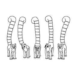 Coloring pages: Lemur - Free Printable Coloring Pages