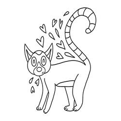 Lemur (Animals) coloring page #219669 to print and color