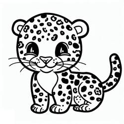 Leopard (Animals) coloring page #189144 to print and color