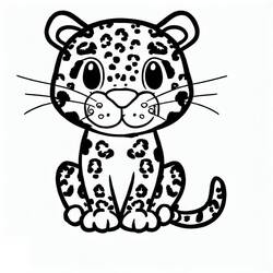 Leopard (Animals) coloring page #189146 to print and color
