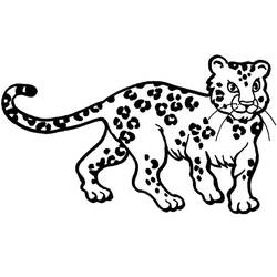 Leopard (Animals) coloring page #189152 to print and color