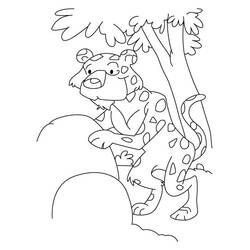 Leopard (Animals) coloring page #189156 to print and color