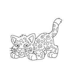 Coloring page: Leopard (Animals) #9703 - Printable coloring pages