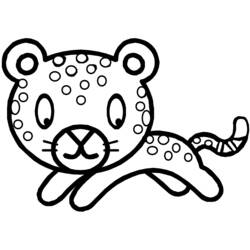 Coloring page: Leopard (Animals) #9763 - Printable coloring pages