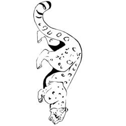 Coloring page: Leopard (Animals) #9823 - Free Printable Coloring Pages