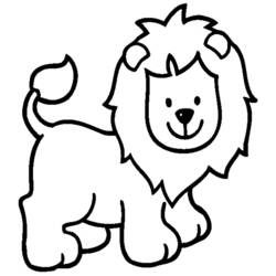 Coloring pages: Lion - Printable Coloring Pages