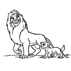 Coloring page: Lion (Animals) #10255 - Printable coloring pages
