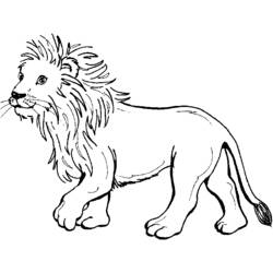 Coloring page: Lion (Animals) #10267 - Printable coloring pages