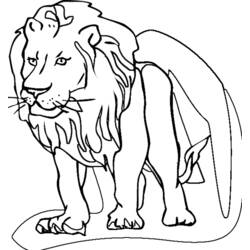Coloring page: Lion (Animals) #10279 - Printable coloring pages