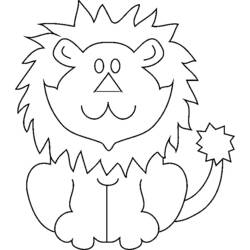 Coloring page: Lion (Animals) #10284 - Free Printable Coloring Pages