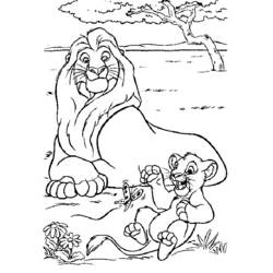 Coloring page: Lion (Animals) #10285 - Free Printable Coloring Pages