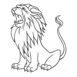Coloring page: Lion (Animals) #10386 - Free Printable Coloring Pages