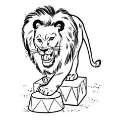 Coloring page: Lion (Animals) #10406 - Free Printable Coloring Pages