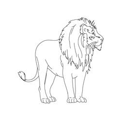 Coloring page: Lion (Animals) #10437 - Free Printable Coloring Pages