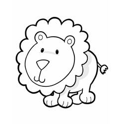 Lion (Animals) coloring page #174852 to print and color
